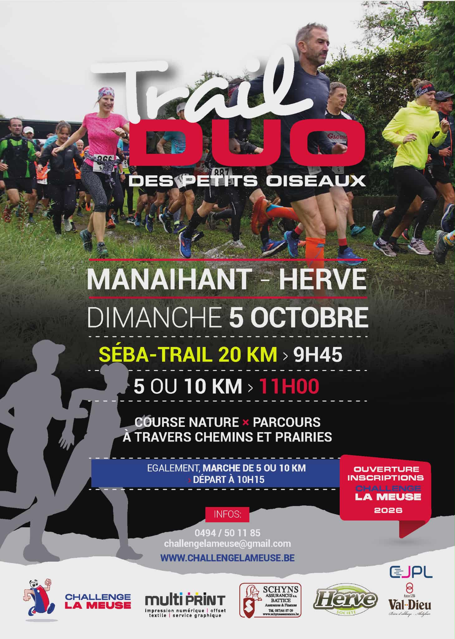 Jog-trail DUO des petits oiseaux de Gaston